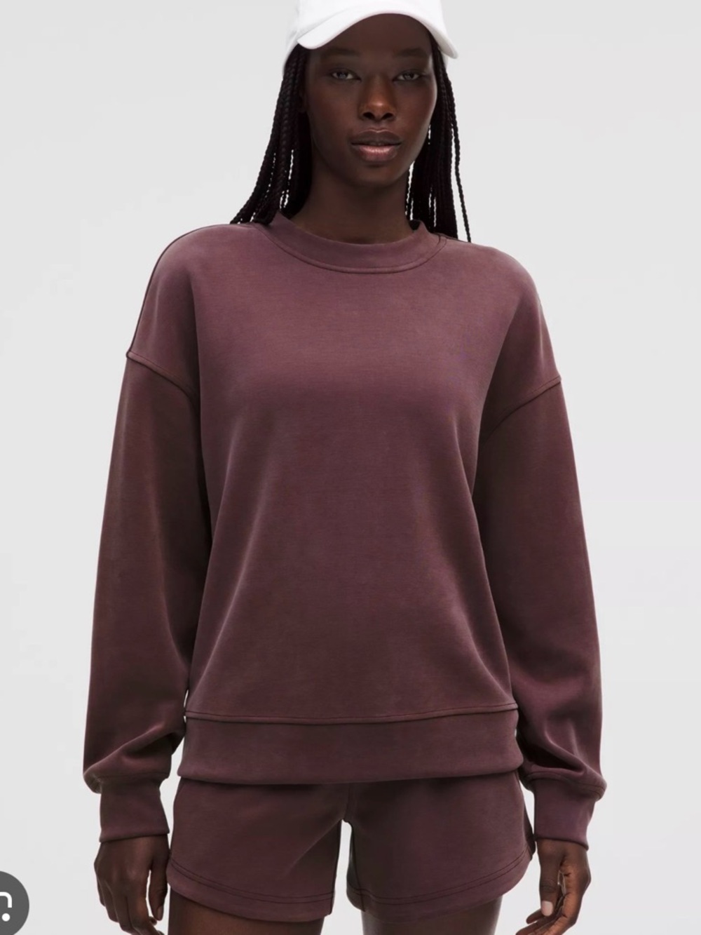 Softstreme Crewneck Oversized Pullover - Goodnight Plum size S